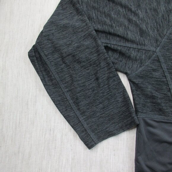 Reebok Active Shirt‎ Mens XL Gray Space Dye Stretch Long Sleeve Slim Performance - Picture 4 of 10